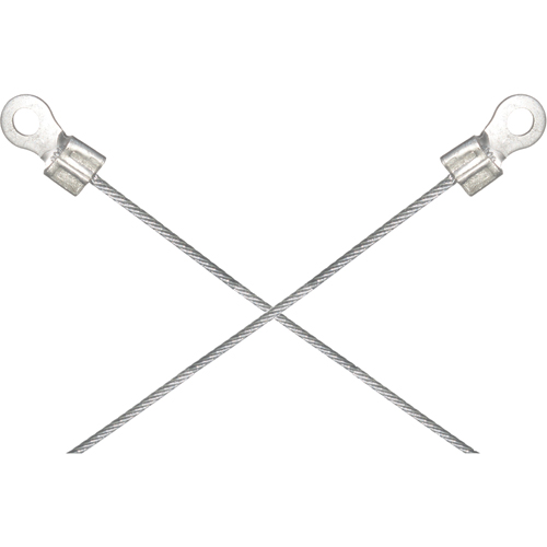 Light-Duty Bonding & Grounding Wire Assemblies - Two 1/4" Terminal Connectors Pathway Supply LP