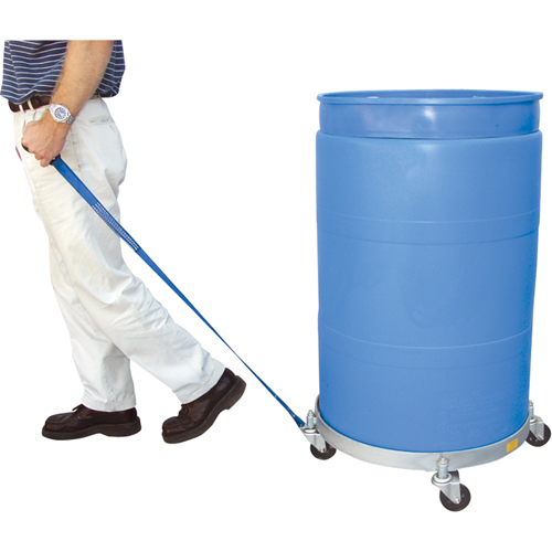 Multi-Tier Drum Dollies, Steel, 900 lbs. Capacity, 23-1/2" Diameter, Rubber Casters Pathway Supply LP