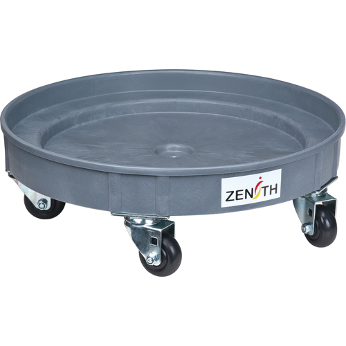 Socle roulant pour baril de confinement des fuites, 24,25" dia. X 7,625" h, Cap. de d&eacute;versement 1,5 gal. US Pathway Supply LP