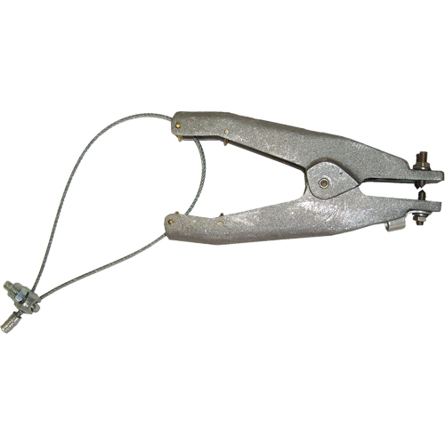 Static Grounding Clamp (GAT Series), Cast Aluminum Body Material, Brass Cup Point Material, 1 Isolated Cup Point Configuration, 1-1/4" Max. Opening Pathway Supply LP