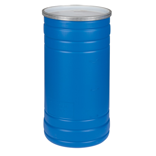 Polyethylene Drums, 15.5 US gal (12.91 imp. Gal.), Open Top, Blue Pathway Supply LP