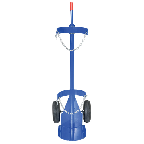 Chariot pour bouteille de gaz, Roues Pneumatique, Base de 12" la x 15-1/2" lo, 500 lb Pathway Supply LP