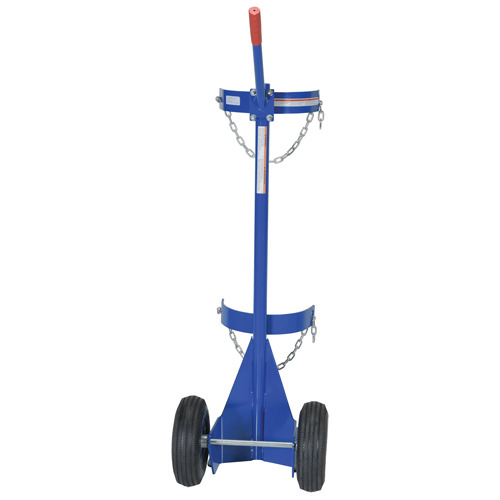 Chariot pour bouteille de gaz, Roues Pneumatique, Base de 12" la x 15-1/2" lo, 500 lb Pathway Supply LP
