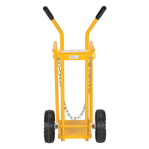 Chariot pour bouteille de gaz, Roues Caoutchouc moul&eacute;, Base de 9-13/16" la x 16" lo, 150 lb Pathway Supply LP