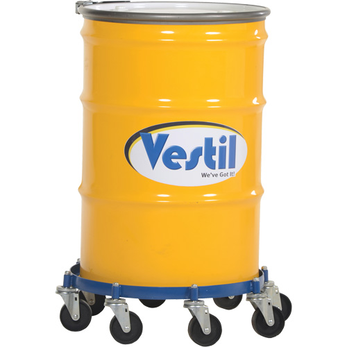 Chariot pour baril octogonal, Acier, Capacit&eacute;e 2000 lb, Diam&egrave;tre 27-1/16", Roue en Fonte Pathway Supply LP