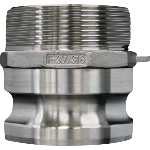 Cam & Groove Coupling, Stainless Steel, Type F, 2-1/2", Male NPT, 150 PSI Pathway Supply LP