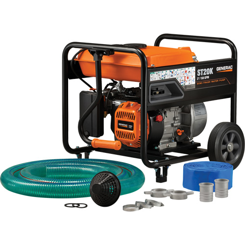 Semi-Trash Water Pump Kit, 158 GPM, 208 cc, 4 Cycle OHV Pathway Supply LP