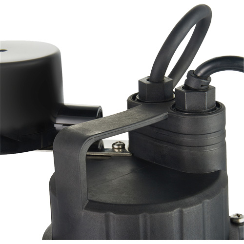 Thermoplastic Submersible Sump Pump, 2560 GPH, 115 V, 4.6 A, 1/3 HP Pathway Supply LP