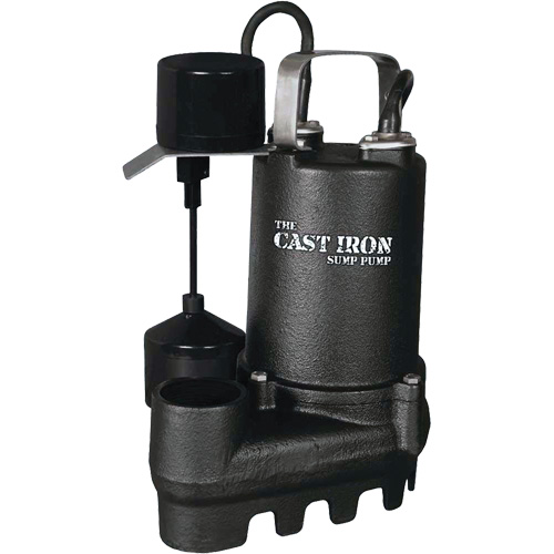 Cast Iron Submersible Sump Pump with Vertical Float Switch, 67 GPM, 33 V, 5 A, 1/3 HP Pathway Supply LP