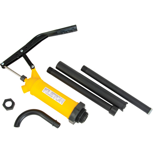 Pompe &agrave; baril de type levier, Polypropyl&egrave;ne, 14 oz/course, Pour barils de 5-55 gal. Pathway Supply LP