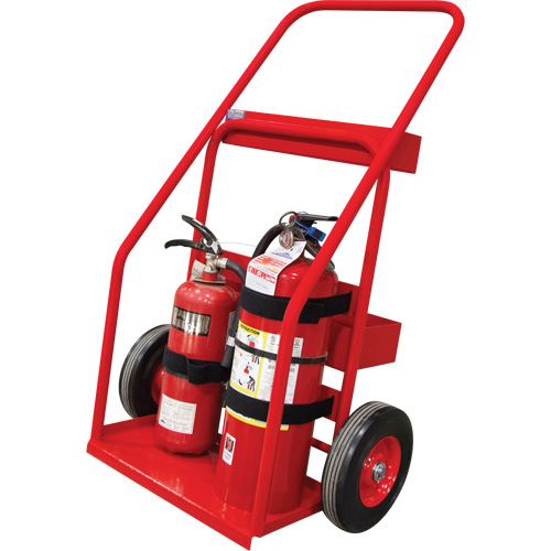 Chariot de prevention d'incendie pour travaux &agrave; chaud, Roues Semi-pneumatique, Base de 17,75" la x 8,9" lo, 100 lb Pathway Supply LP