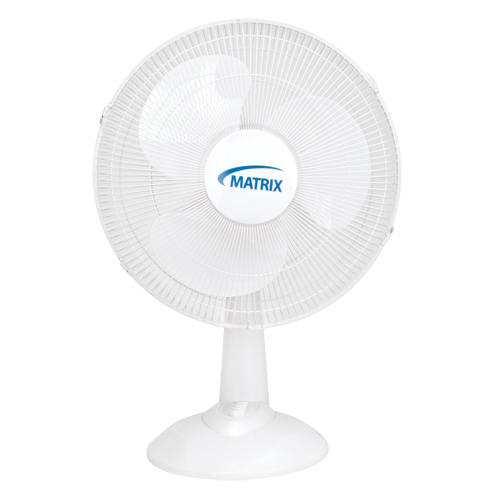 Oscillating Desk Fan with Push Buttons, 16" Diameter, 3 Speeds Pathway Supply LP