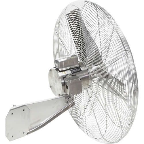 Ventilateurs en acier inoxydable lavables &agrave; grande eau pour service alimentaire, Industriel, 1 vitesses, Diam&egrave;tre de 20" Pathway Supply LP