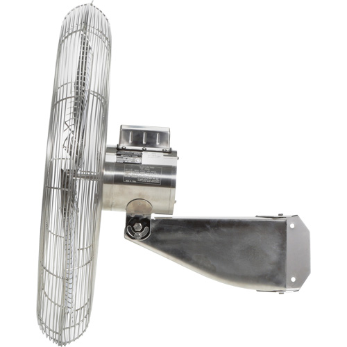 Ventilateurs en acier inoxydable lavables &agrave; grande eau pour service alimentaire, Industriel, 1 vitesses, Diam&egrave;tre de 20" Pathway Supply LP