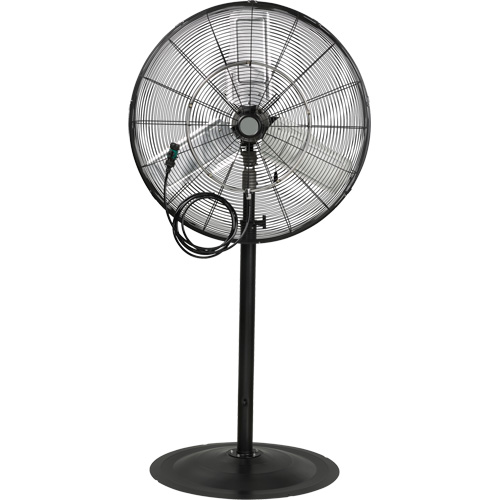 Waterproof Motor Misting & Oscillating Pedestal Fan, Heavy-Duty, 3 Speed, 30" Diameter Pathway Supply LP
