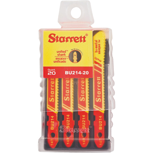 Lames pour scie sauteuse Unified Shank, Bim&eacute;tal, 2" lo, 14 dents par pouce Pathway Supply LP