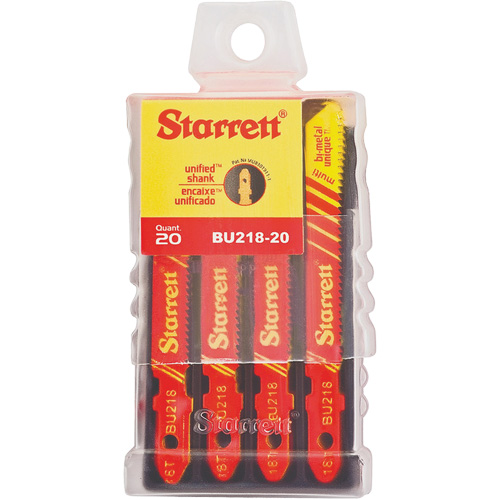 Lames pour scie sauteuse Unified Shank, Bim&eacute;tal, 2" lo, 18 dents par pouce Pathway Supply LP