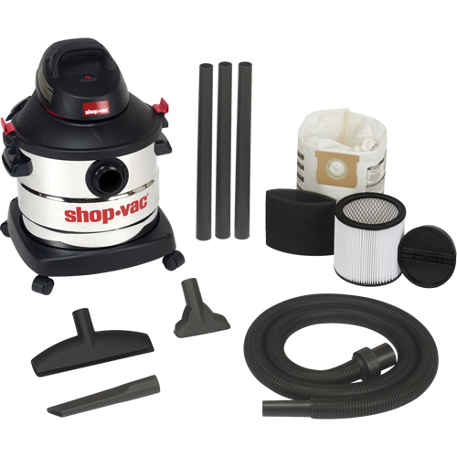 Aspirateur pour atelier, Secs-humides, 6 CV, 8 gal. US (30,3 litres) Pathway Supply LP