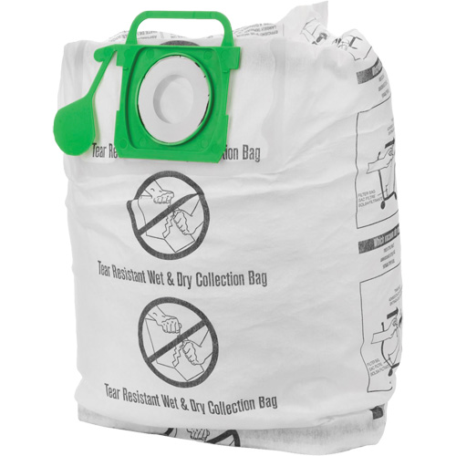 Sacs daspirateur r&eacute;sistants &agrave; la d&eacute;chirure pour les d&eacute;chets humides et secs, 5 - 10 gal. US Pathway Supply LP