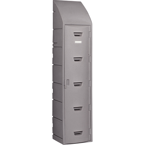 Locker, 15" x 18" x 73", Grey, Assembled Pathway Supply LP