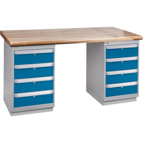 &eacute;tabli robuste, Deux tiroirs, Cap 1500 lb, 72" la x 36" p, 34" h Pathway Supply LP