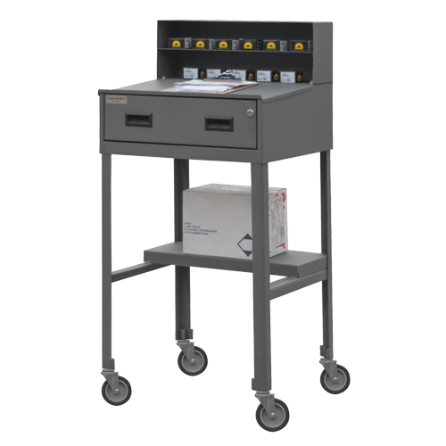 Shop Desk, 23" W x 20" D x 47-3/4" H, Grey Pathway Supply LP