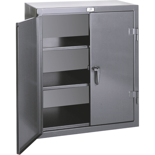 Counter Top Storage Cabinets, Steel, 2 Shelves, 36" H x 36" W x 20" D, Grey Pathway Supply LP