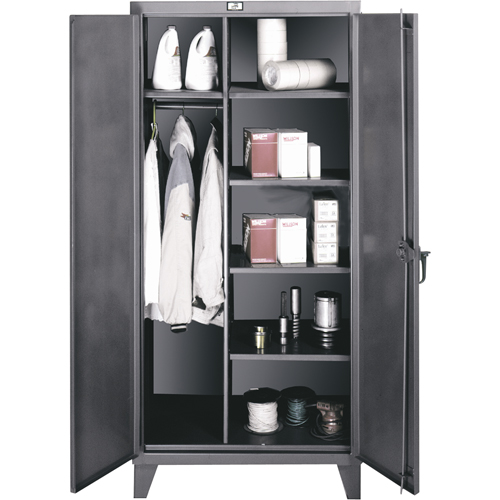 Armoires de rangement/penderies, Acier, 48" la x 24" p x 72" h, Gris Pathway Supply LP