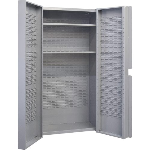 Deep Door Combination Cabinet, 38" W x 24" D x 72" H, Grey Pathway Supply LP
