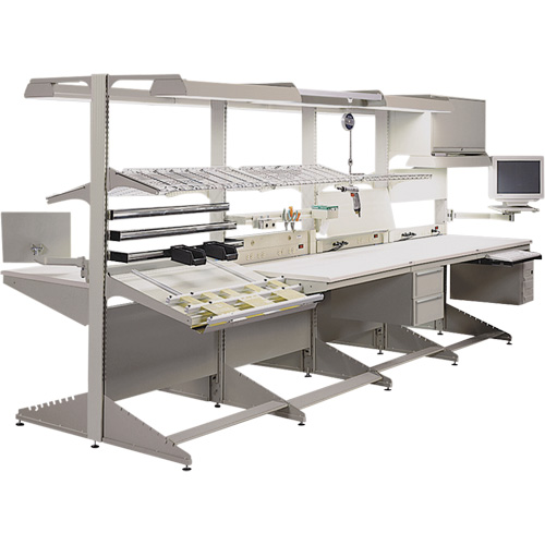 Modular Ergonomic Workstations - Steel Shelves Pathway Supply LP
