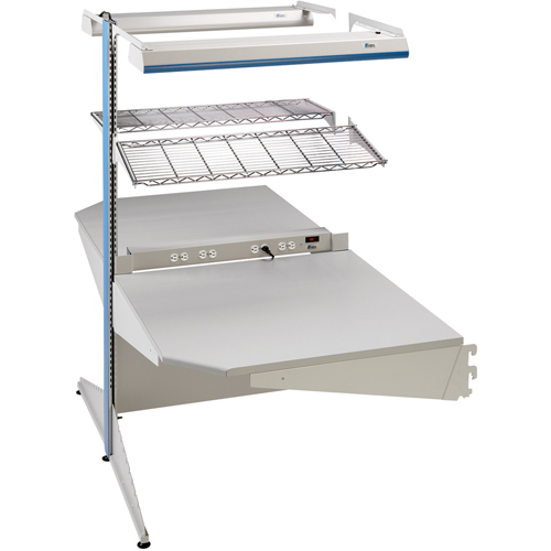 Arlink Preconfigured Workstation, 36" W x 56" D x 84" H, Double Sided Corner Add-On Pathway Supply LP