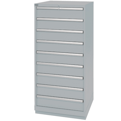 Armoires de rangement avec tiroirs, 9 tiroirs, 28-1/4" la x 28-1/2" p x 59-1/2" h, Gris Pathway Supply LP