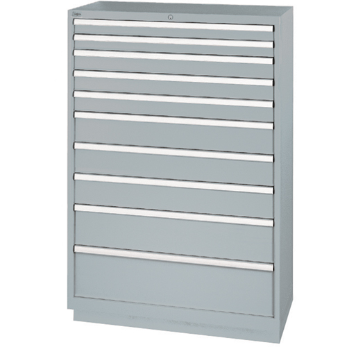 Armoires de rangement avec tiroirs, 10 tiroirs, 40-1/4" la x 22-1/2" p x 59-1/2" h, Gris Pathway Supply LP