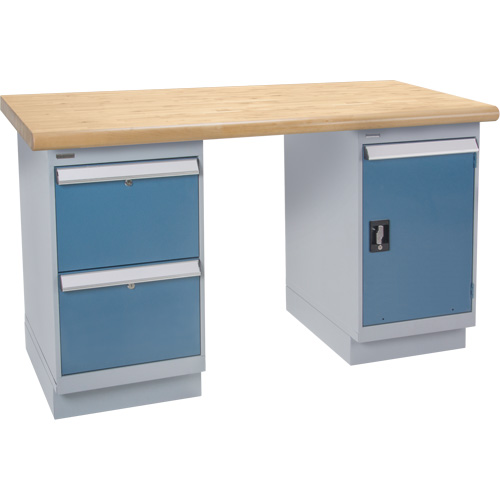 &eacute;tabli, Porte & tiroirs, Cap 2500 lb, 72" la x 36" p, 34" h Pathway Supply LP