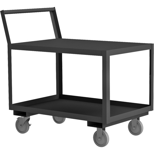 Chariot de service avec surface surbaiss&eacute;e, 2 niveaux, 24-1/4" la x 51" p x 37-1/2" h, 1200 lb Cap Pathway Supply LP