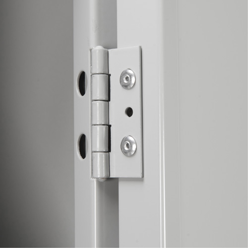 Clean Line Lockerette , 6 -tier, Bank of 4, 48" x 18" x 82", Steel, Beige, Rivet (Assembled) Pathway Supply LP