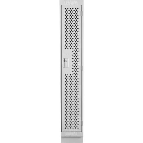 Clean Line Lockers, 12" x 12" x 76", Steel, Grey, Rivet (Assembled), Perforated Pathway Supply LP