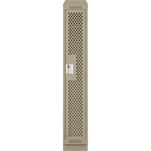 Casiers Clean Line, 12" x 15" x 82", Acier, Beige, Rivet (assembl&eacute;), Perfor&eacute; Pathway Supply LP