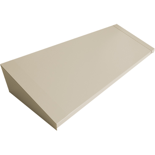 Dessus inclin&eacute; pour casiers robustes enti&egrave;rement soud&eacute; Concorde, Bloc de 4, 18" p x 48" la x 6" ha, Beige, Acier Pathway Supply LP