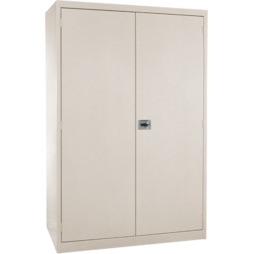 Armoires de rangement Hi-Boy profondes, Acier, 4 Tablettes, 72" h x 36" la x 24" P, Beige Pathway Supply LP