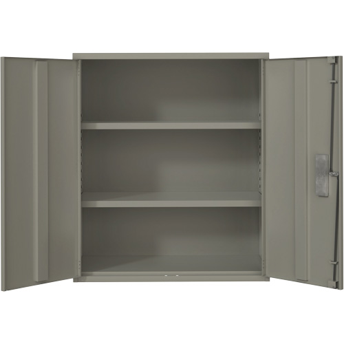 Armoire de rangement Lo-Boy, Acier, 2 Tablettes, 40" h x 36" la x 18" P, Gris Pathway Supply LP