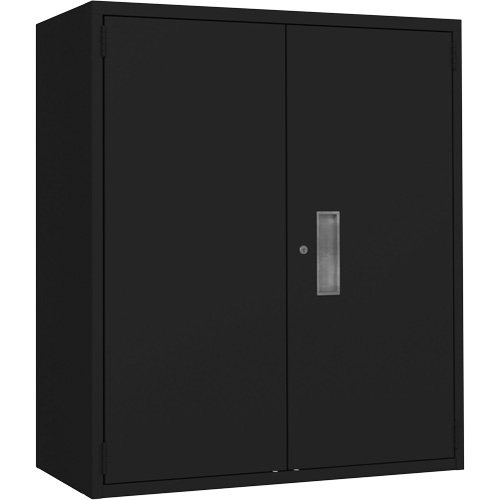 Lo-Boy Storage Cabinet, Steel, 2 Shelves, 42" H x 36" W x 18" D, Black Pathway Supply LP