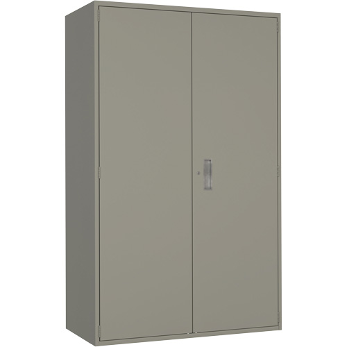 Armoire de rangement Hi-Boy tr&egrave;s large, Acier, 4 Tablettes, 72" h x 48" la x 24" P, Gris Pathway Supply LP