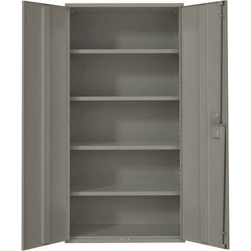 Hi-Boy Storage Cabinet, Steel, 4 Shelves, 72" H x 36" W x 18" D, Grey Pathway Supply LP