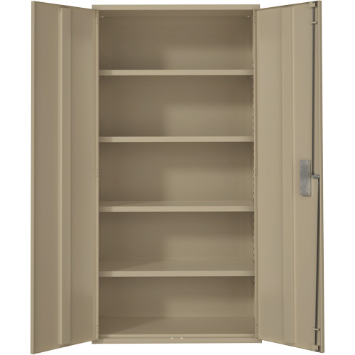 Armoire de rangement Hi-Boy, Acier, 4 Tablettes, 72" h x 36" la x 18" P, Beige Pathway Supply LP