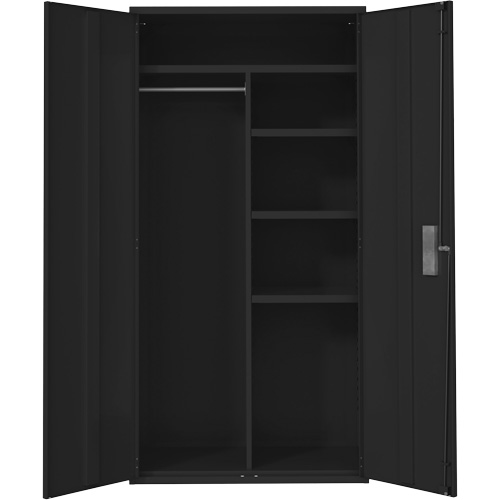 Armoire de rangements combin&eacute;s, Acier, 6 Tablettes, 72" h x 36" la x 18" P, Noir Pathway Supply LP