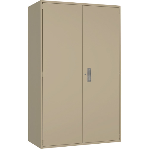 Extra Wide Hi-Boy Storage Cabinet, Steel, 4 Shelves, 72" H x 48" W x 24" D, Beige Pathway Supply LP