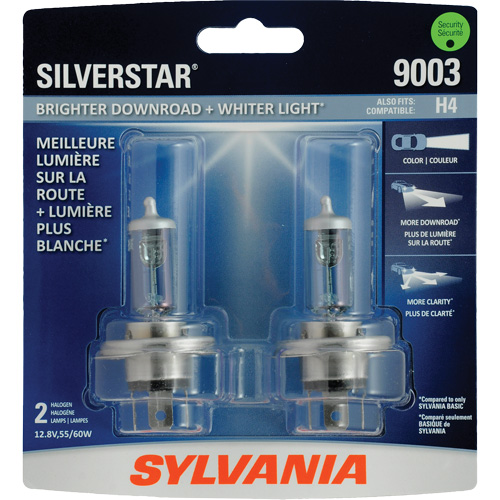 9003 SilverStar&reg; Ultra Headlight Bulb, Halogen, 60 W, White Pathway Supply LP
