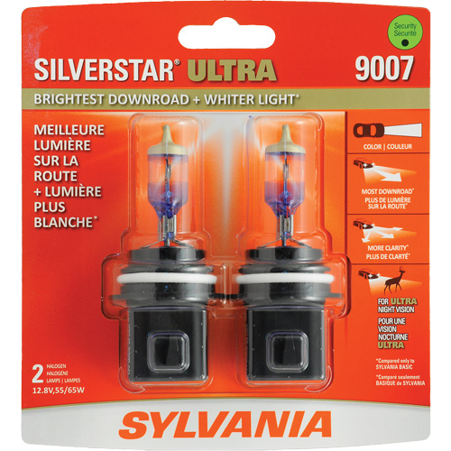 9007 Ampoule de feu avant SilverStar Ultra, Halog&egrave;ne, 55 W/65 W, Blanc Pathway Supply LP