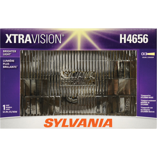H4656 XtraVision&reg; Sealed Beam Headlight, Halogen, 35 W/55 W, Off White Pathway Supply LP